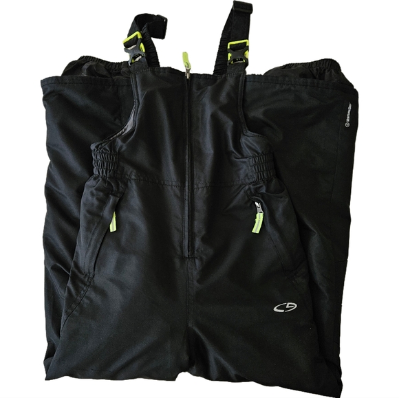 Champion Snow Bibs/Pants Boys/ Girls Medium 8/10 Black - Picture 4 of 8